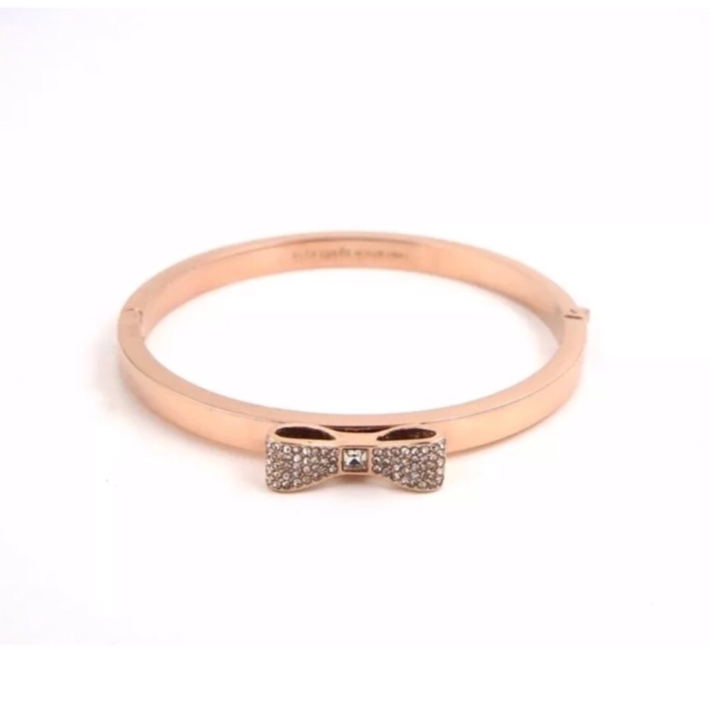 Kate Spade Ready Set Bow Bangle• Rose Gold - Picture 2 of 5